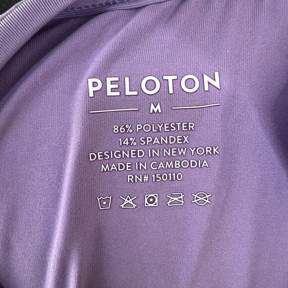 PELOTON Purple Tank Top Racerback Crew Neck Performance Pullover Size M Medium - Picture 7 of 8